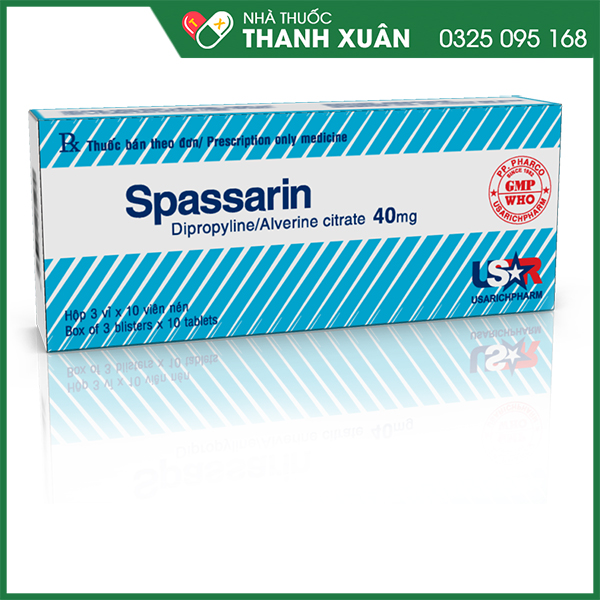 Spassarin chống đau cơ thắt cơ trơn ở đường tiêu hóa